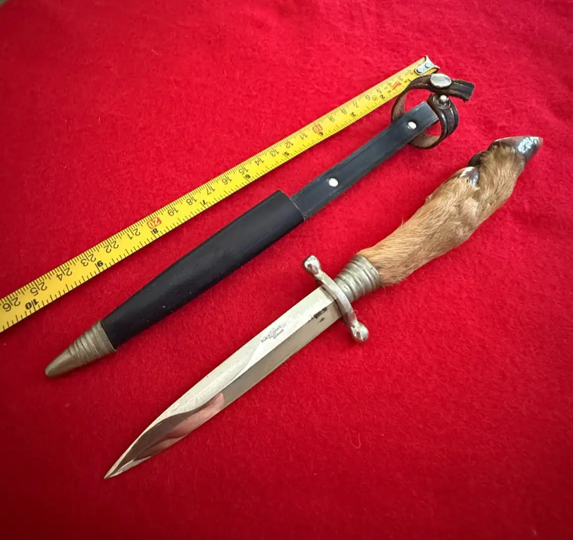 Original German Deer Hoof Hunting Knife alternate view