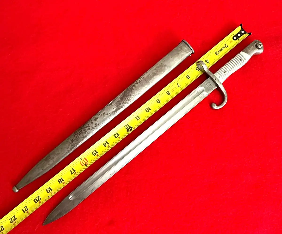 Original Argentine M1891 Bayonet and Scabbard alternate view