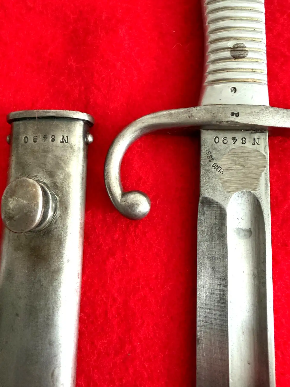 Original Argentine M1891 Bayonet and Scabbard - View 5