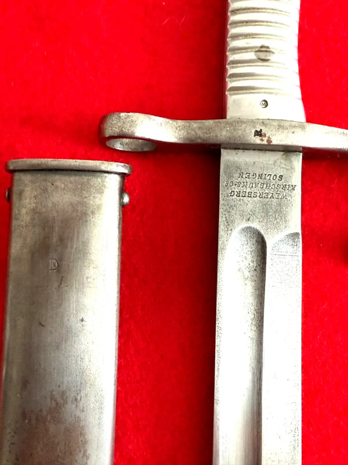 Original Argentine M1891 Bayonet and Scabbard - View 6