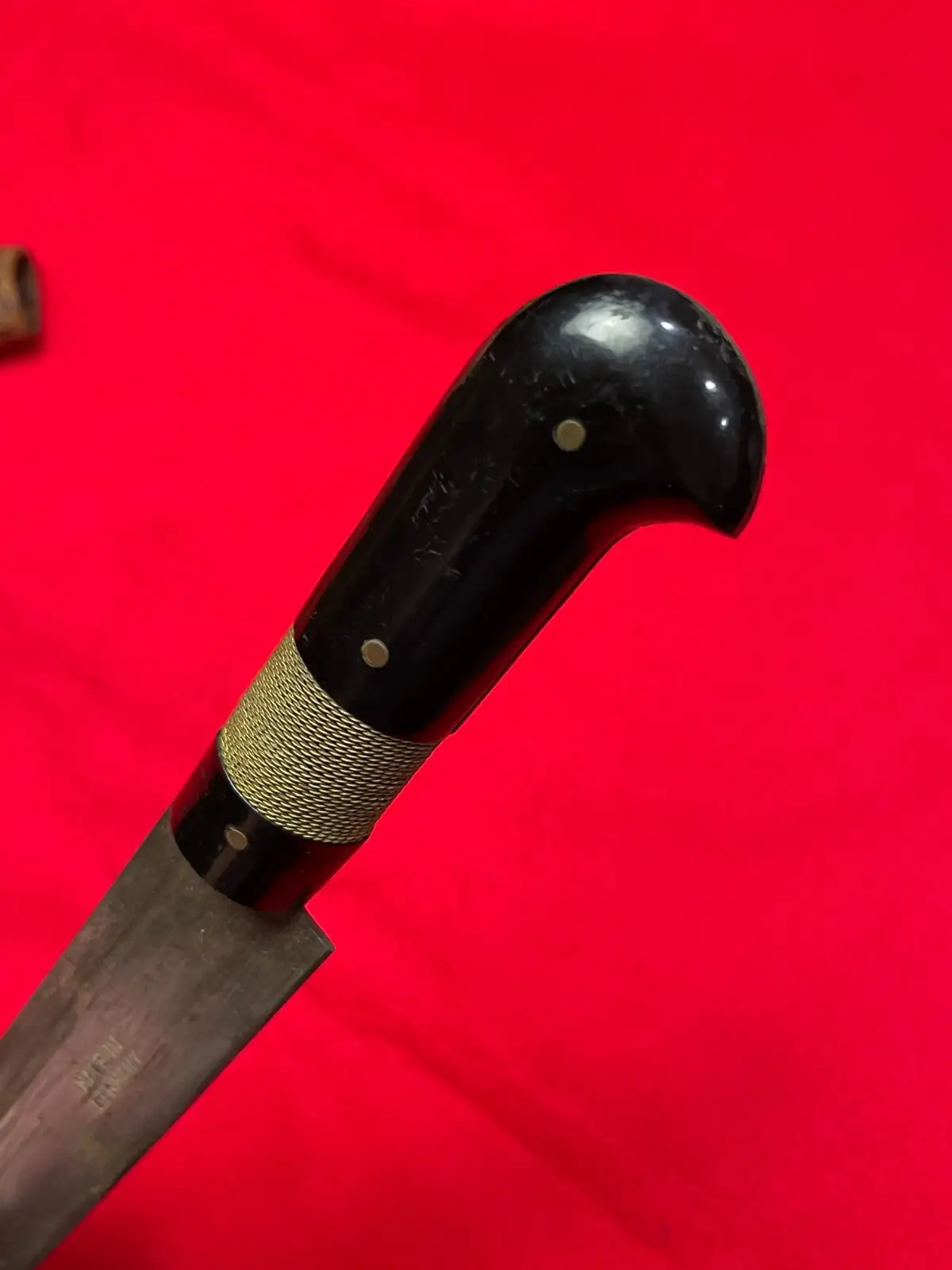 Original German Post-War 12" Butcher Knife - View 10