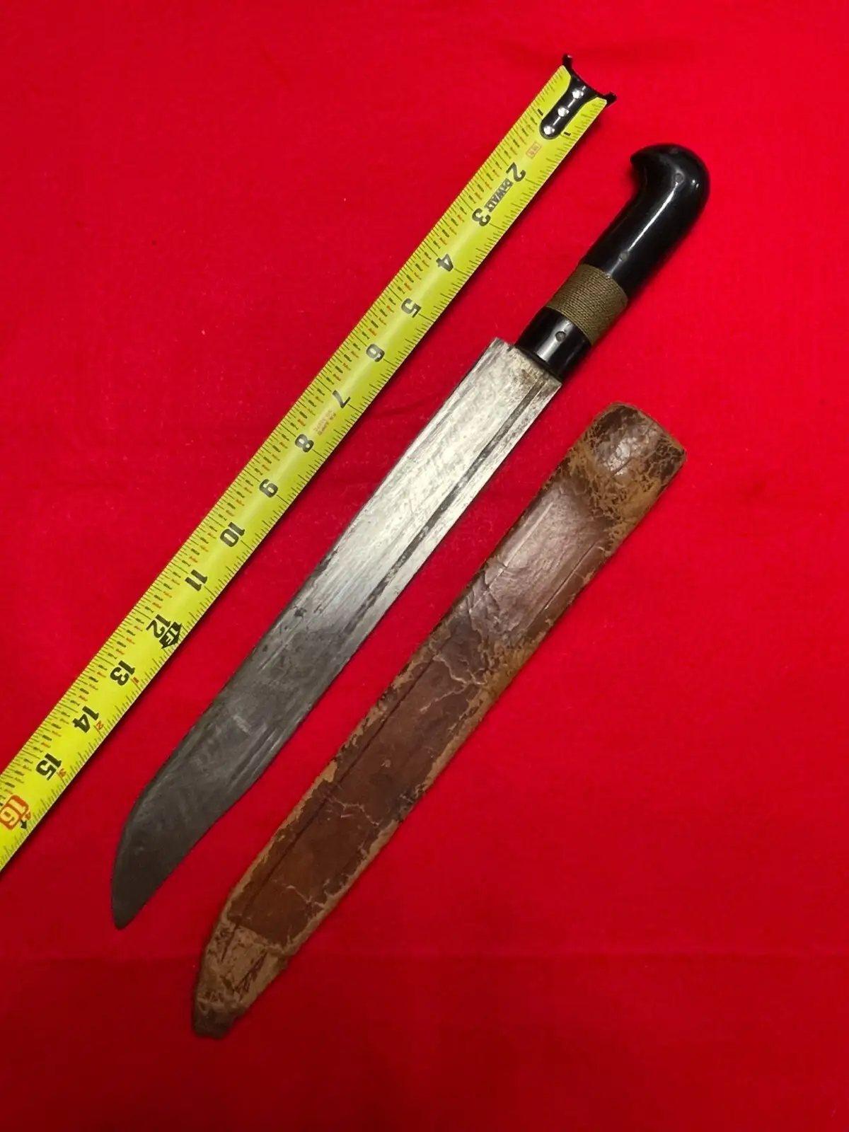 Original German Post-War 12" Butcher Knife alternate view