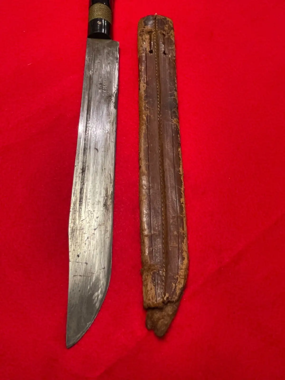 Original German Post-War 12" Butcher Knife - View 5