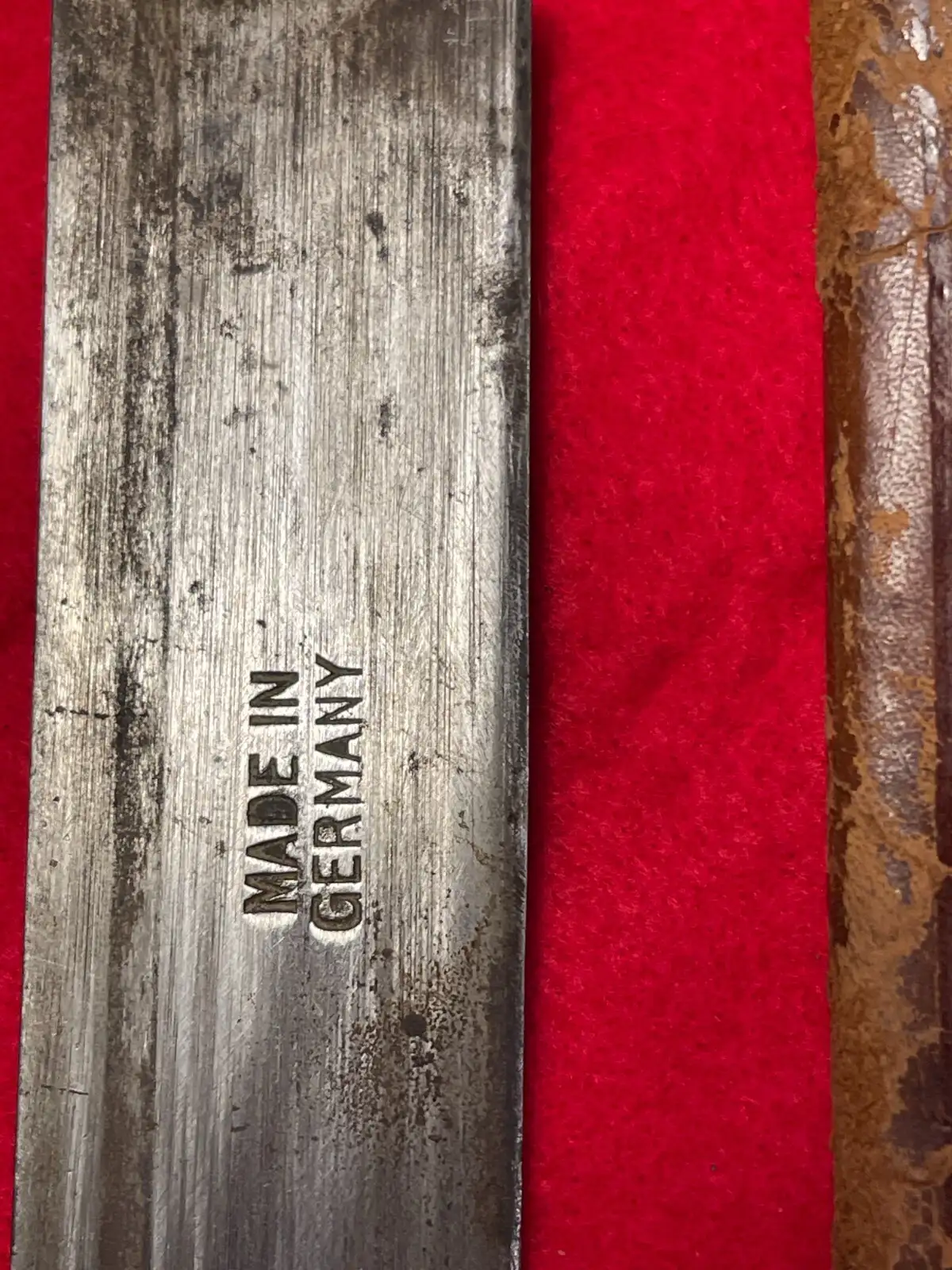 Original German Post-War 12" Butcher Knife - View 6