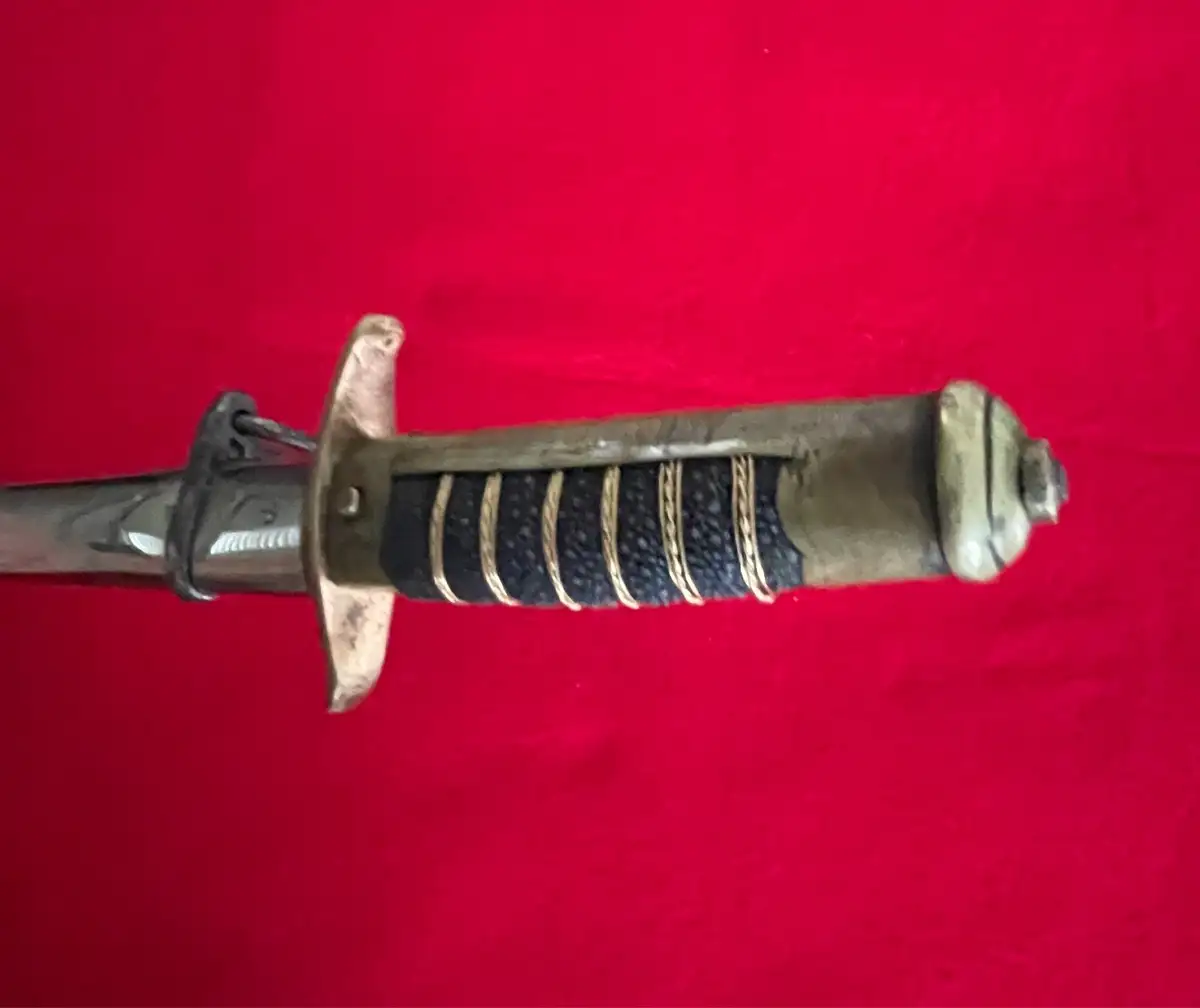 Original Japanese WW2 Police Tanto Dagger - View 11