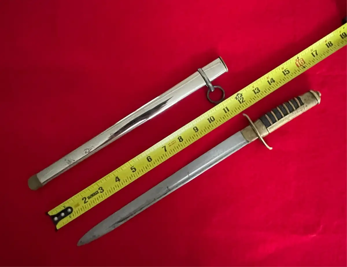 Original Japanese WW2 Police Tanto Dagger alternate view