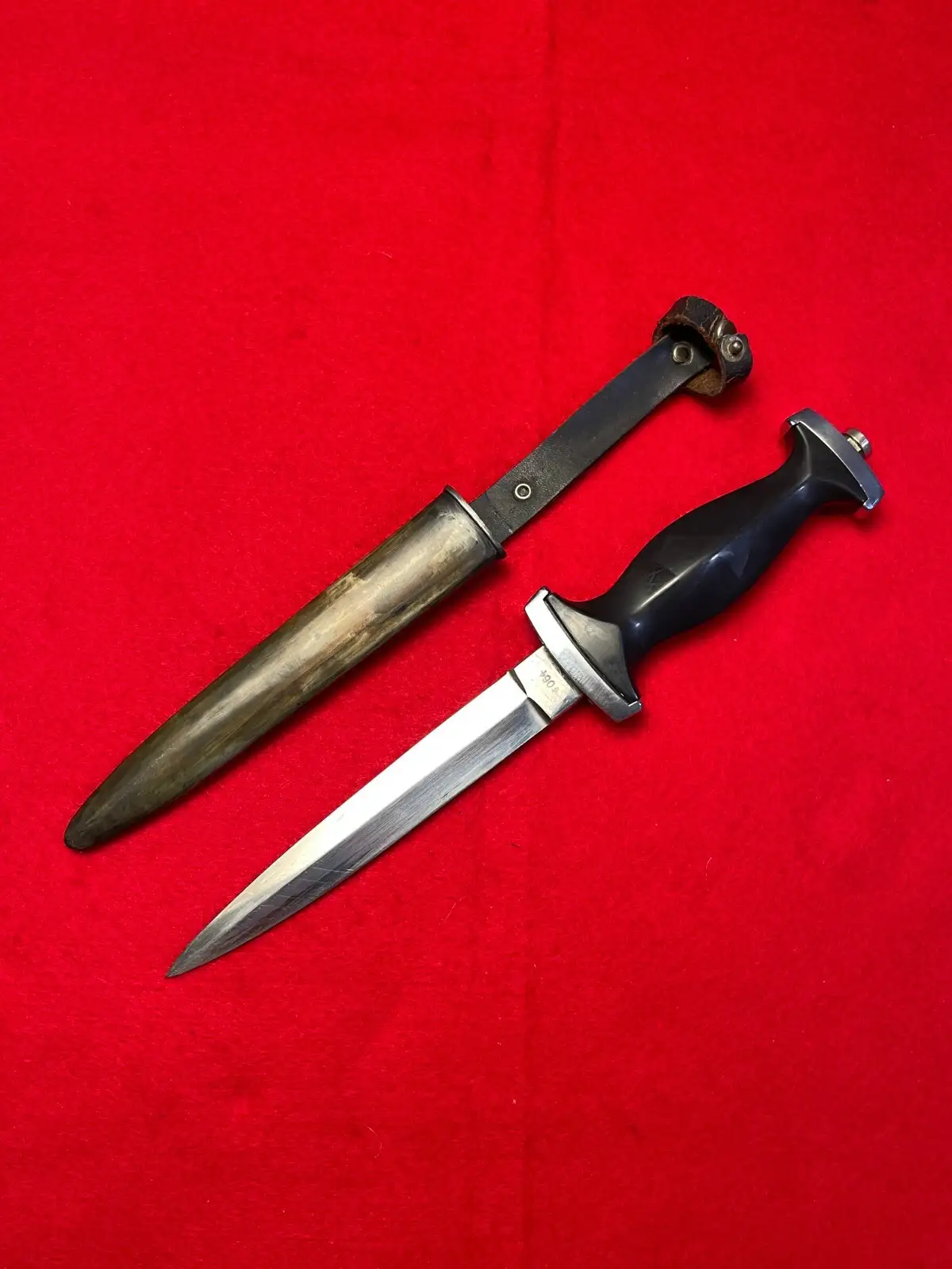 Original German Post-WW2 Boot Fighting Knife - View 5