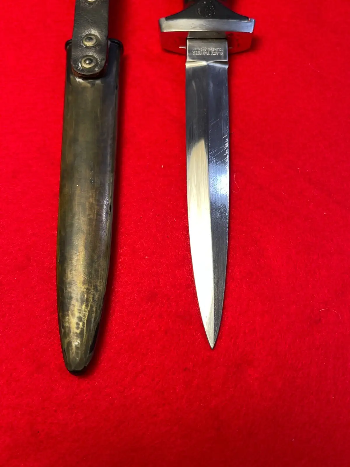 Original German Post-WW2 Boot Fighting Knife - View 7