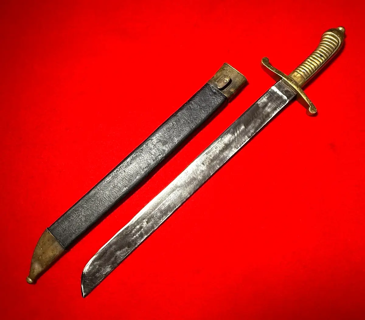 Original Very Rare German Antique 19 Century Short Sword - 1