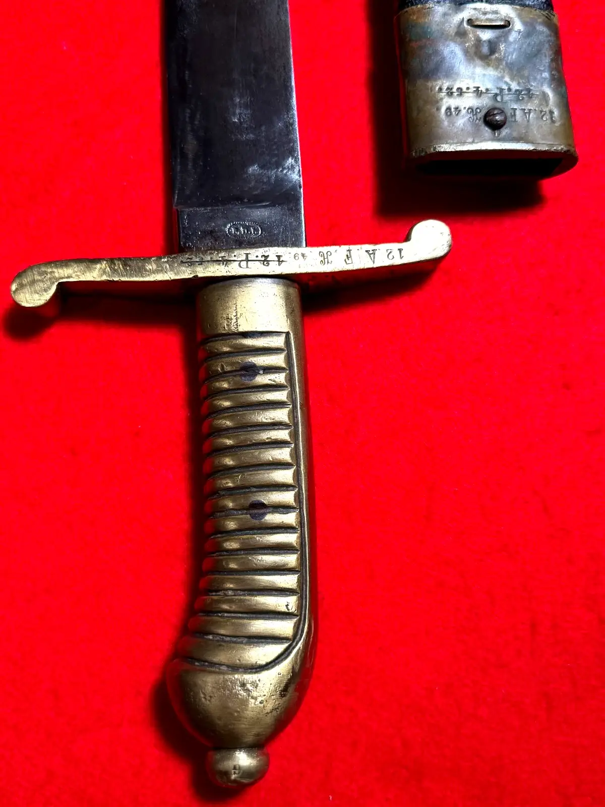 Original Very Rare German Antique 19 Century Short Sword - 18