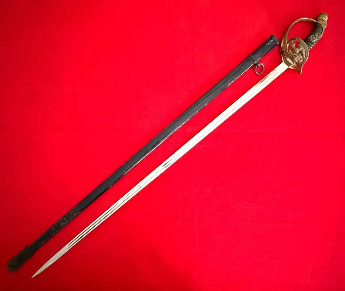 Original Prussian Imperial M1889 Officer Sword alternate view
