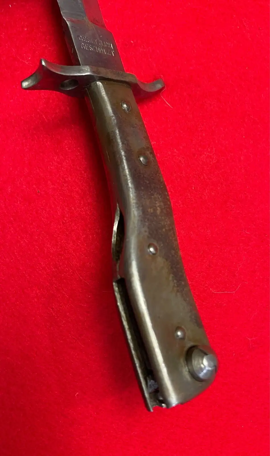 German WW1 M1915 Crank Handle Ersatz Bayonet - View 12