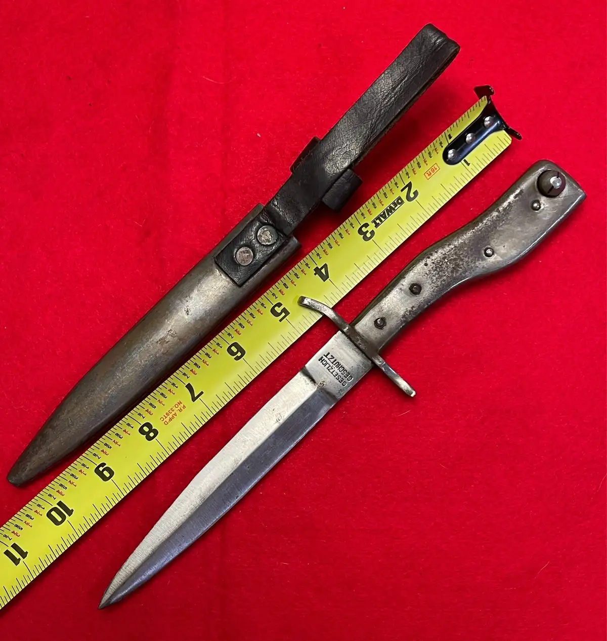 German WW1 M1915 Crank Handle Ersatz Bayonet - View 3