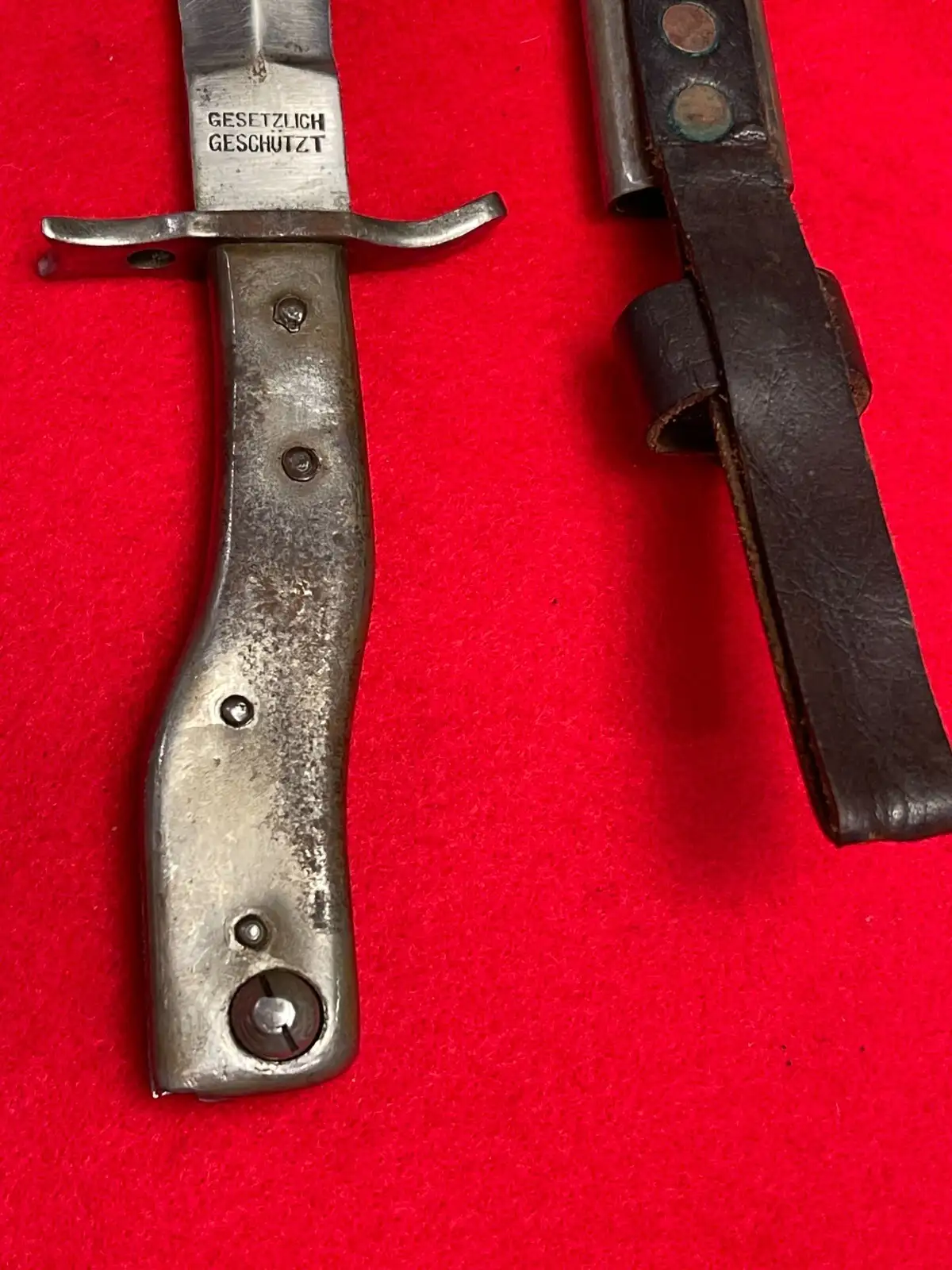 German WW1 M1915 Crank Handle Ersatz Bayonet - View 6