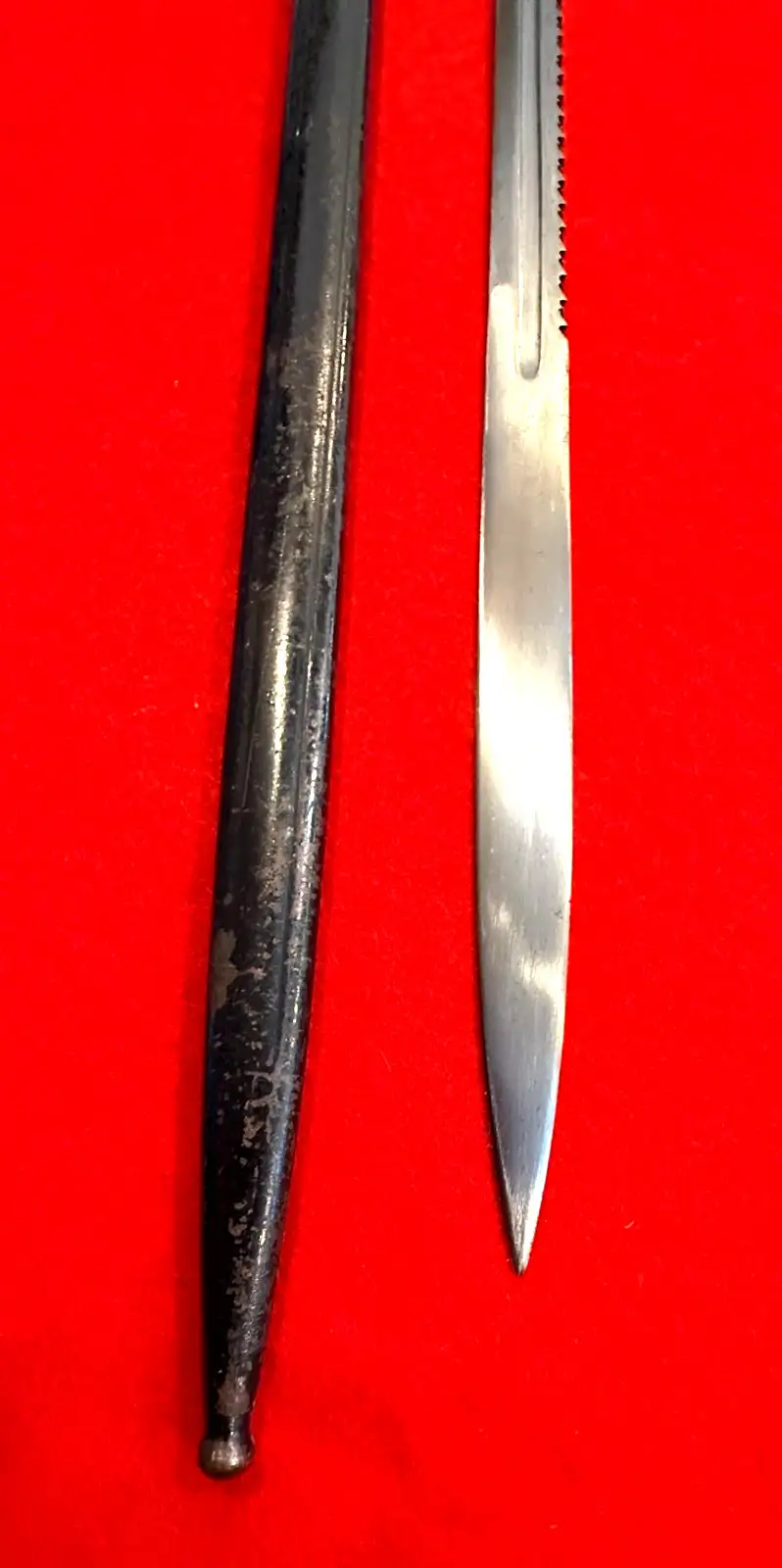 German WW1 M1898 Sawback Pioneer Bayonet - View 3