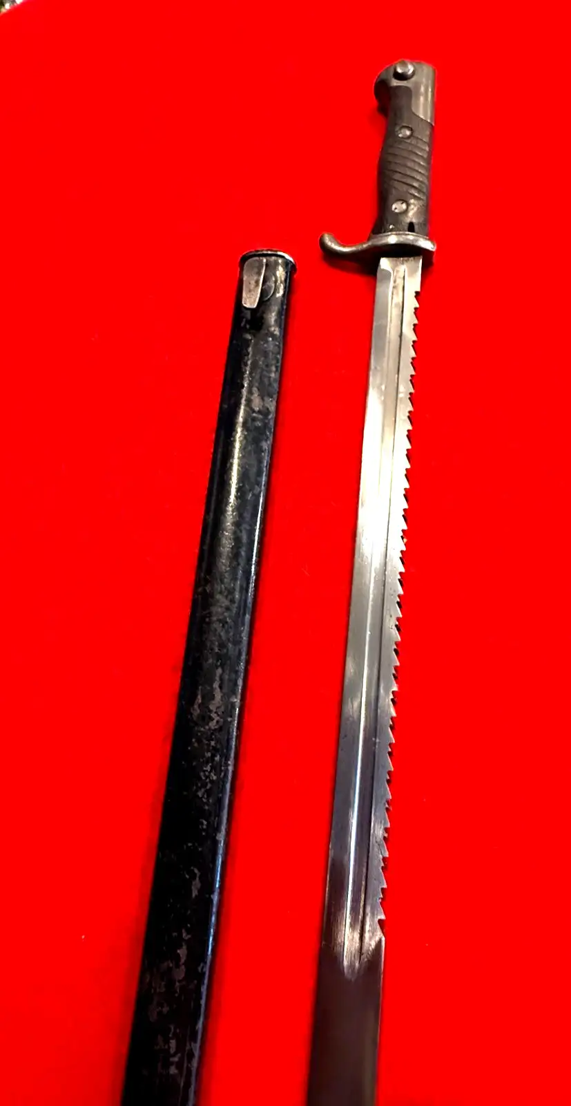 German WW1 M1898 Sawback Pioneer Bayonet - View 4
