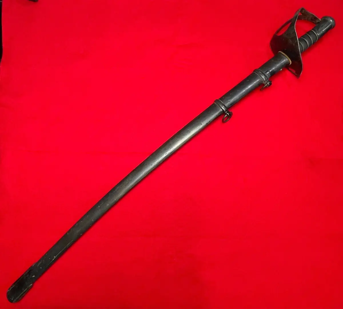 RARE ANTIQUE GERMAN HEAVY CAVALRY SWORD S & K - 1