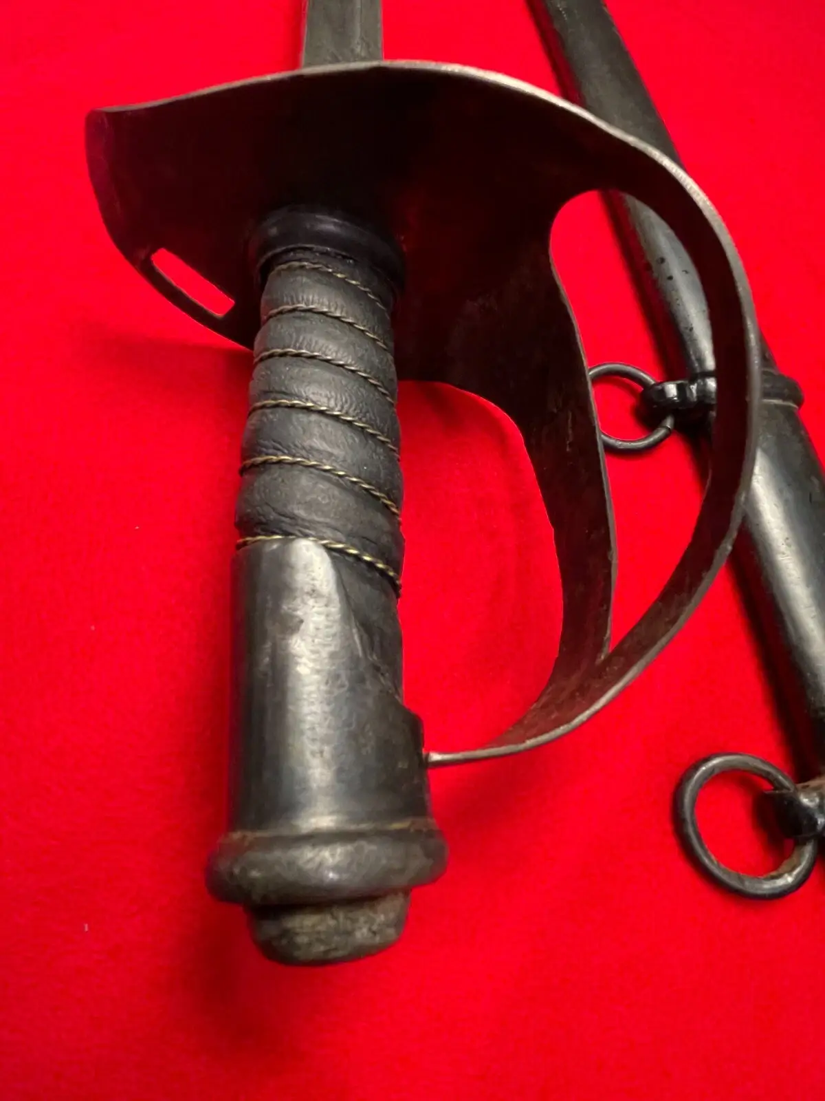 RARE ANTIQUE GERMAN HEAVY CAVALRY SWORD S & K - 14