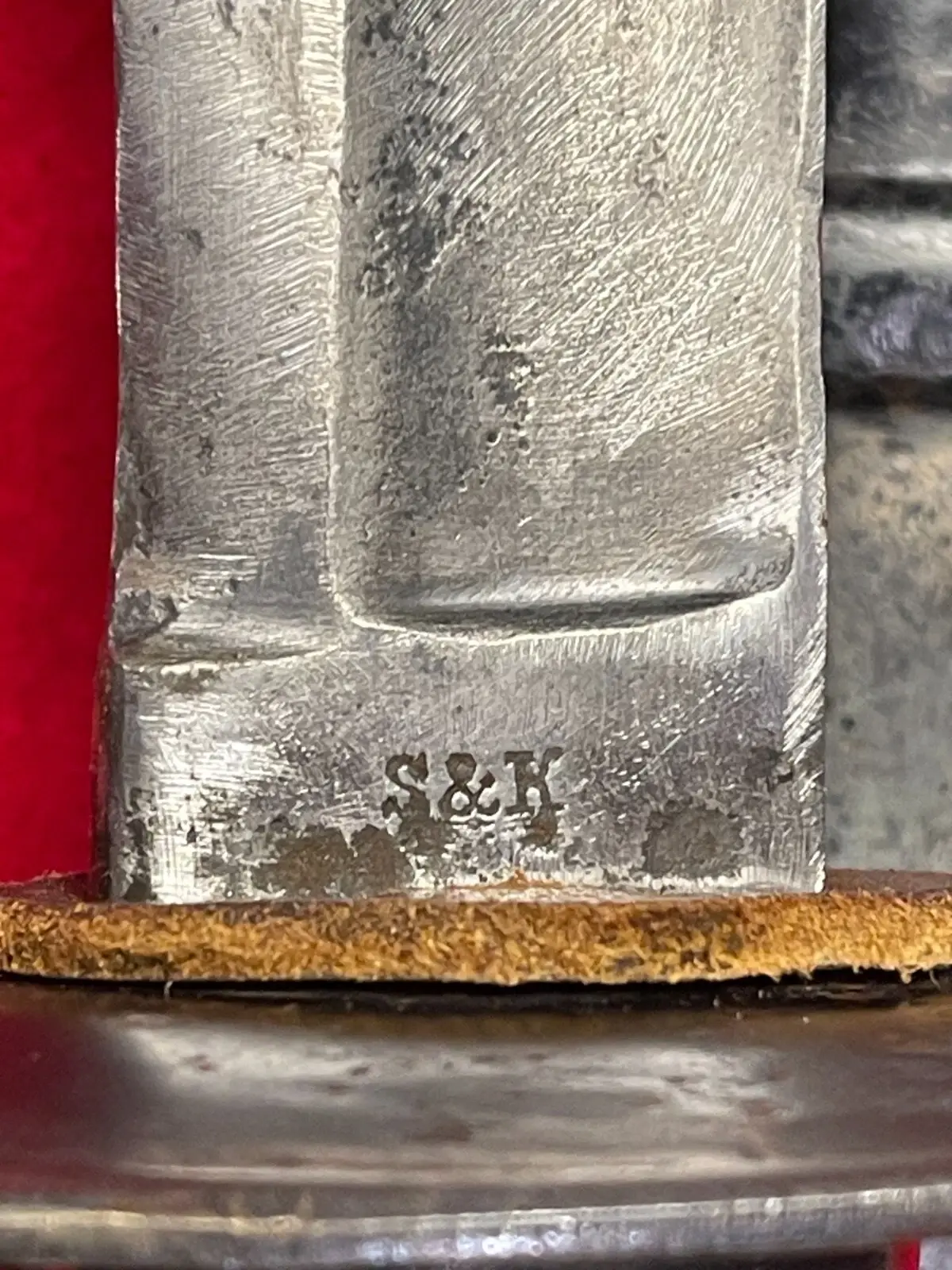 RARE ANTIQUE GERMAN HEAVY CAVALRY SWORD S & K - 7