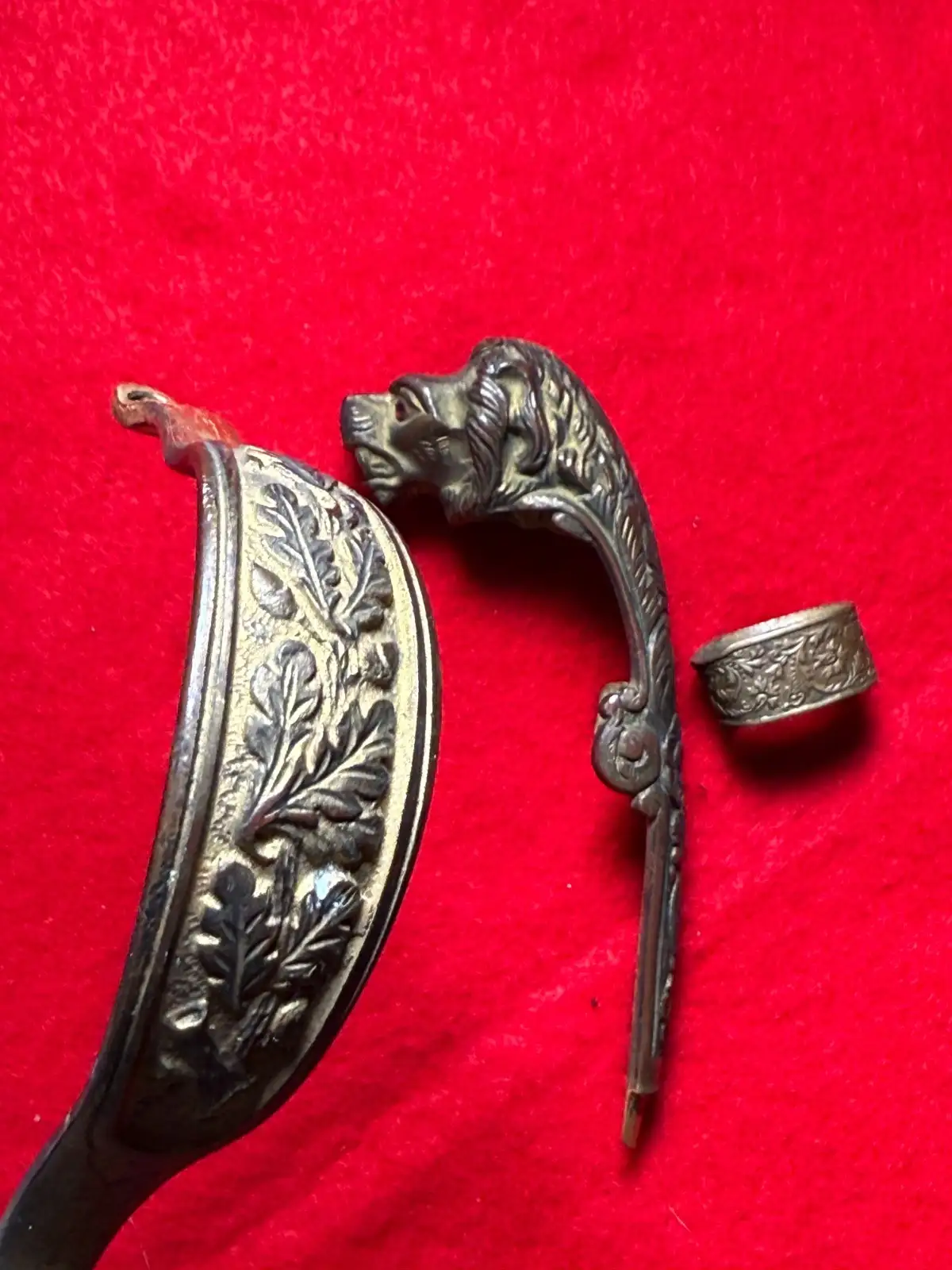 German WW1 WW2 Cavalry Saber Hilt Parts - View 3