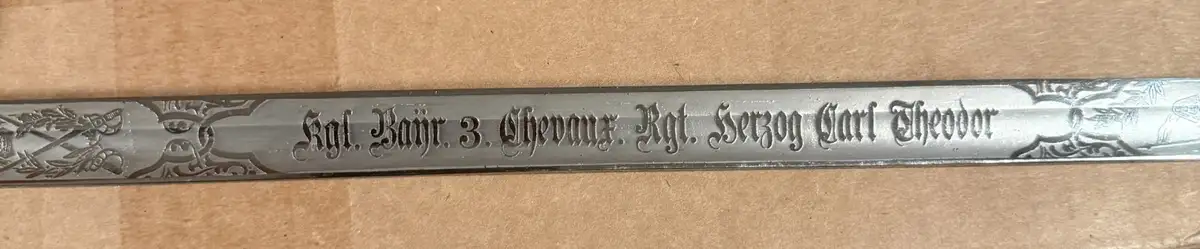 German WW1 Bavarian Ulanen Officer Sword - View 21