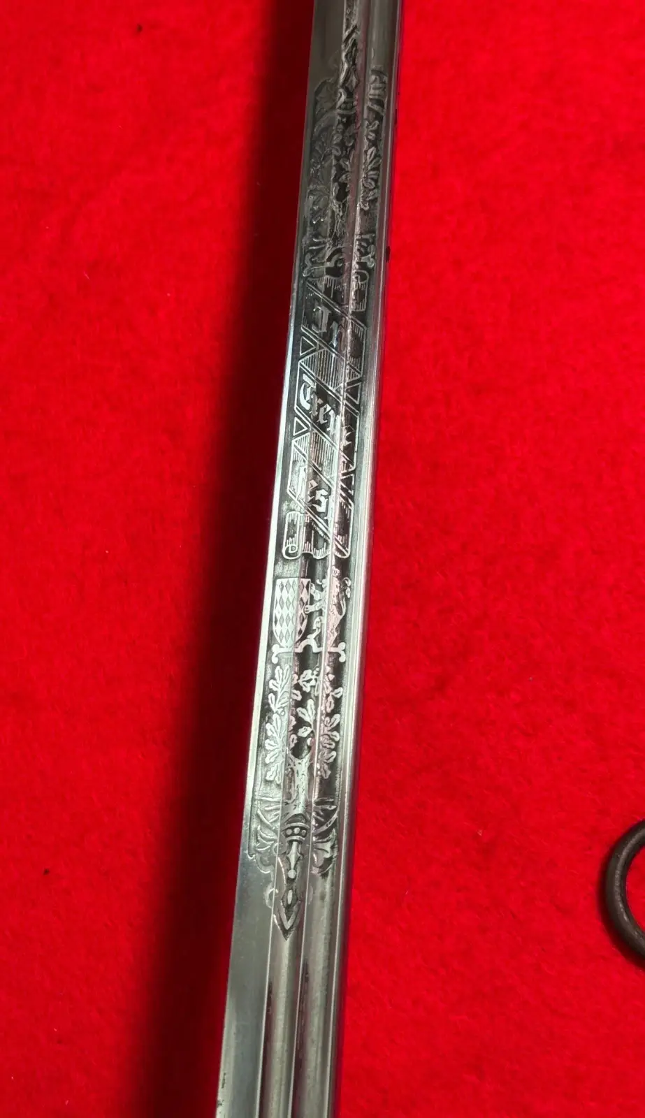 Bavarian M 1898 Cuirassier Officers Sword w/Scabbard - 7