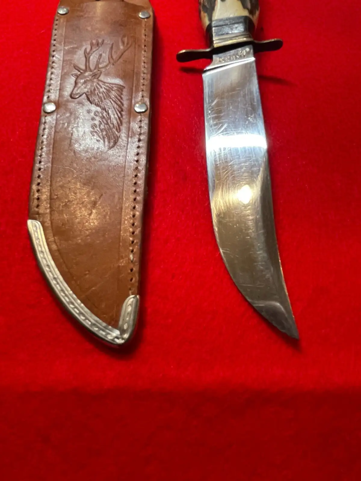 German Solingen 1960s Stag Hunting Knife - View 8