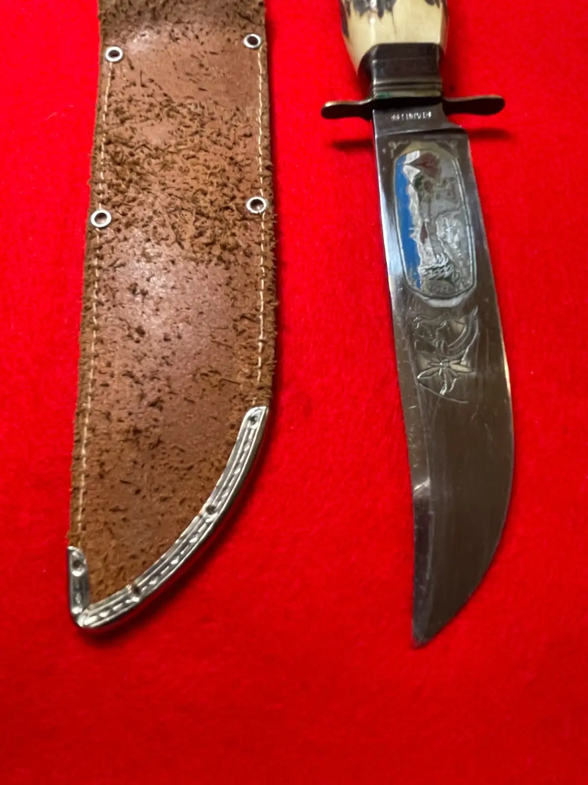 German Solingen 1960s Stag Hunting Knife - View 9