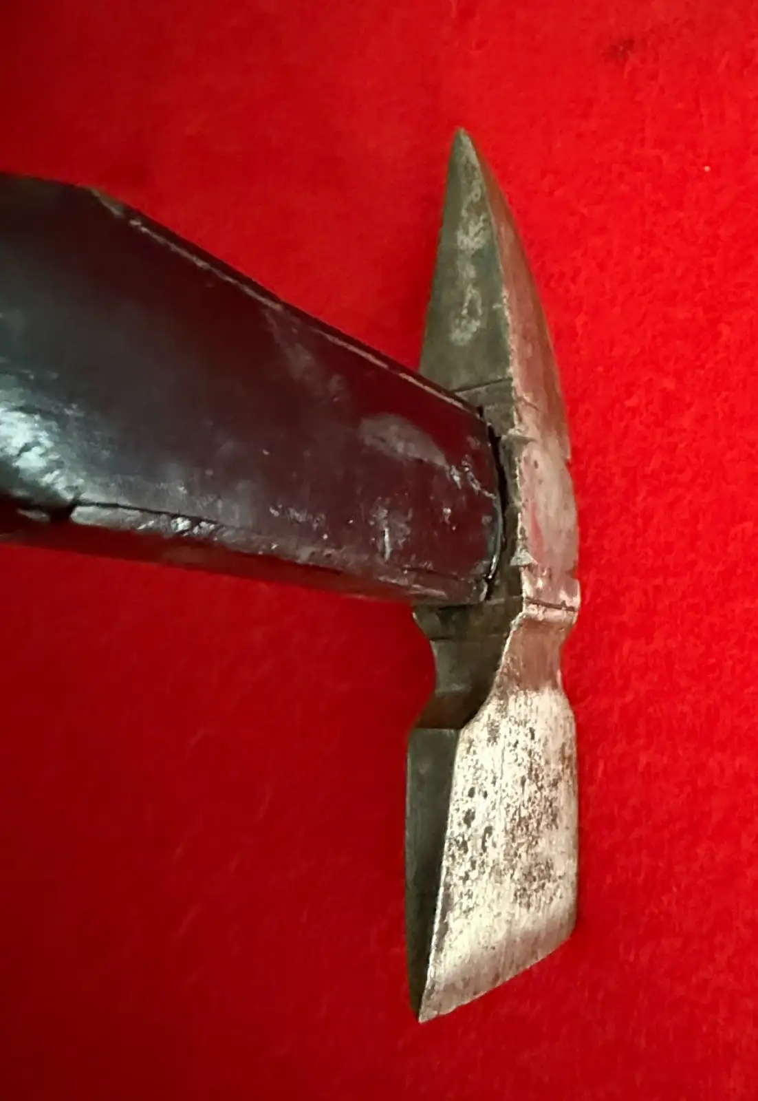 German WWII Fireman Dress Axe with Hanger and Frog - View 7