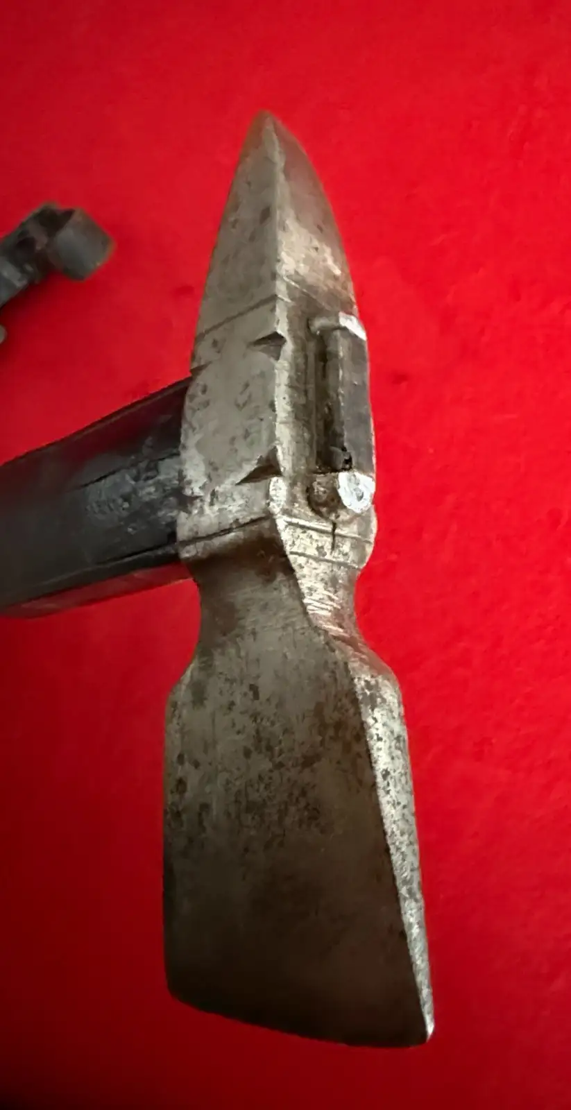 German WWII Fireman Dress Axe with Hanger and Frog - View 9