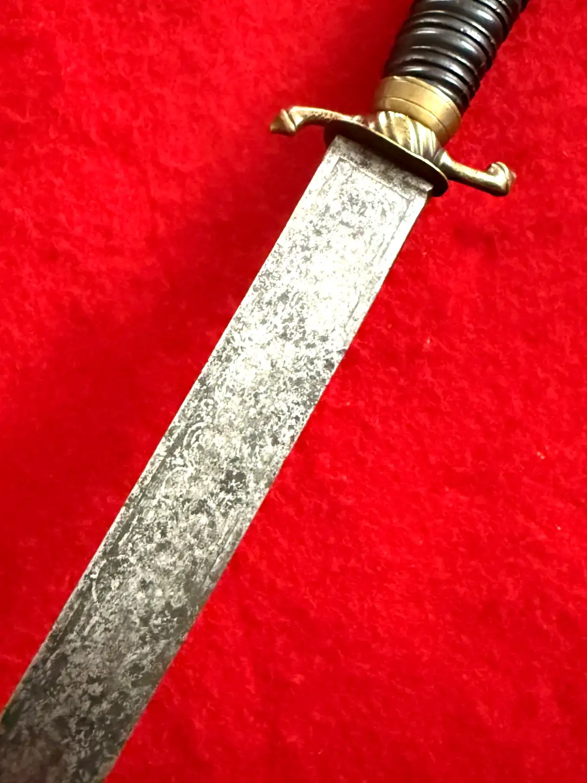 Original 18th Century Carved Short Sword - View 8
