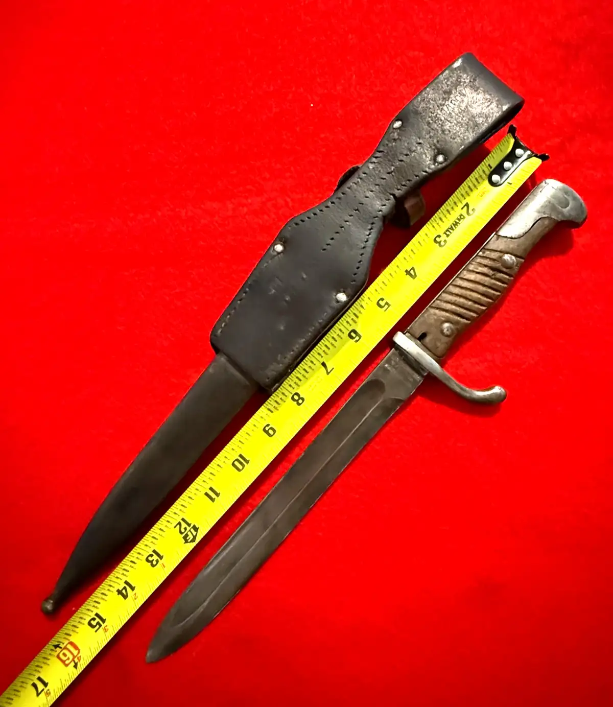 German WWI Mauser Bayonet for Turkey with Frog - View 3