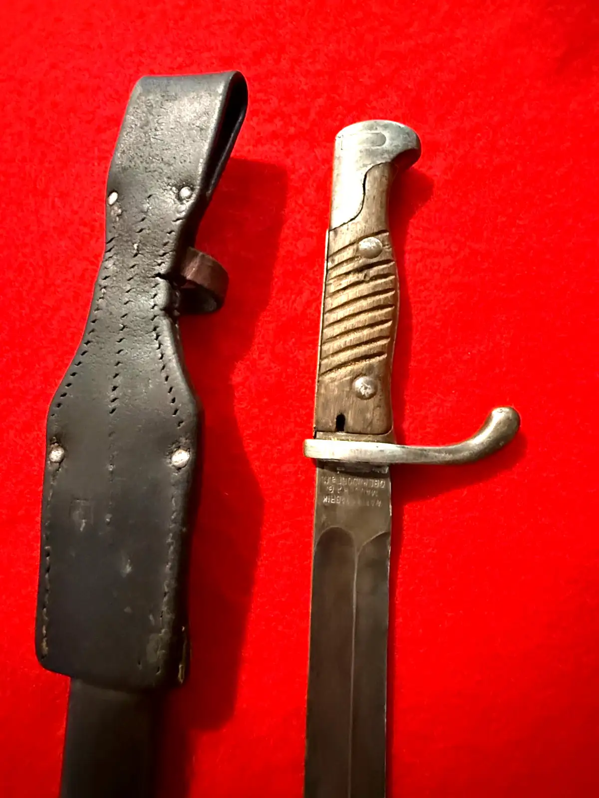 German WWI Mauser Bayonet for Turkey with Frog - View 8