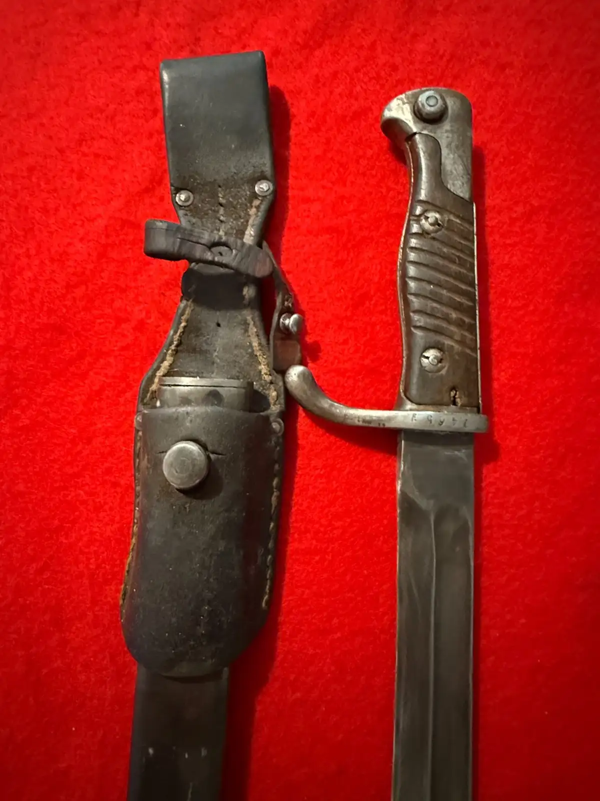 German WWI Mauser Bayonet for Turkey with Frog - View 9
