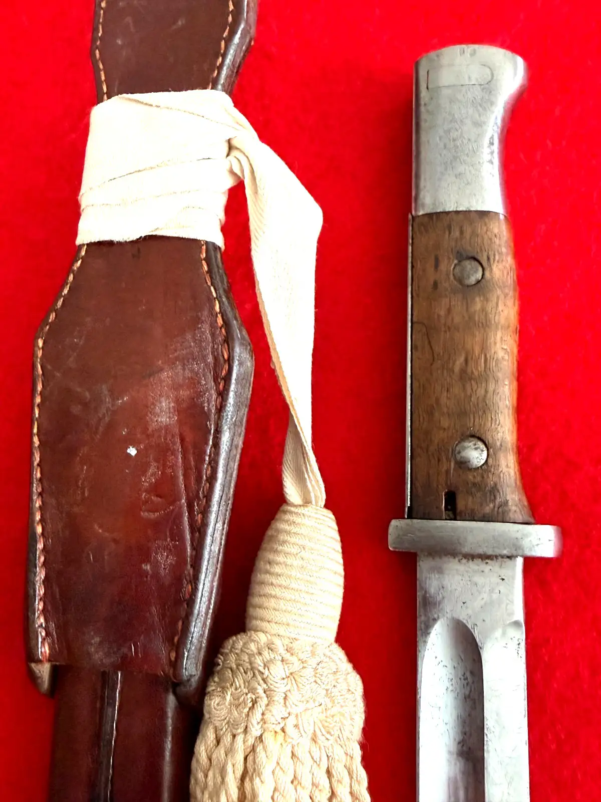 German WWI Erfurt 1915 M1884/98 Bayonet with Knot - View 6