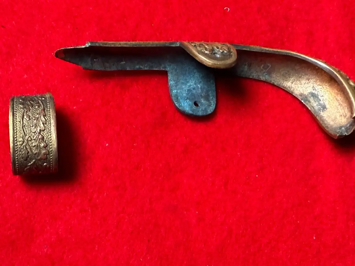 German WWI-WWII Sabre Handle Parts - View 3