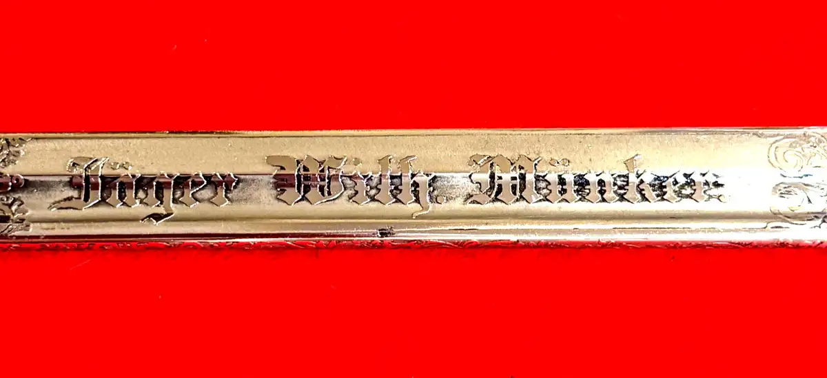 German WWI M1898 Bayonet with Engraved Blade - View 11