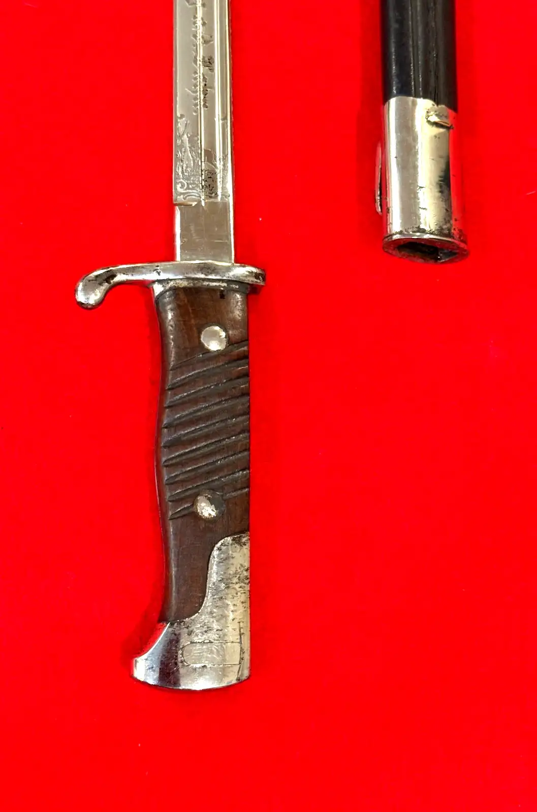 German WWI M1898 Bayonet with Engraved Blade - View 14