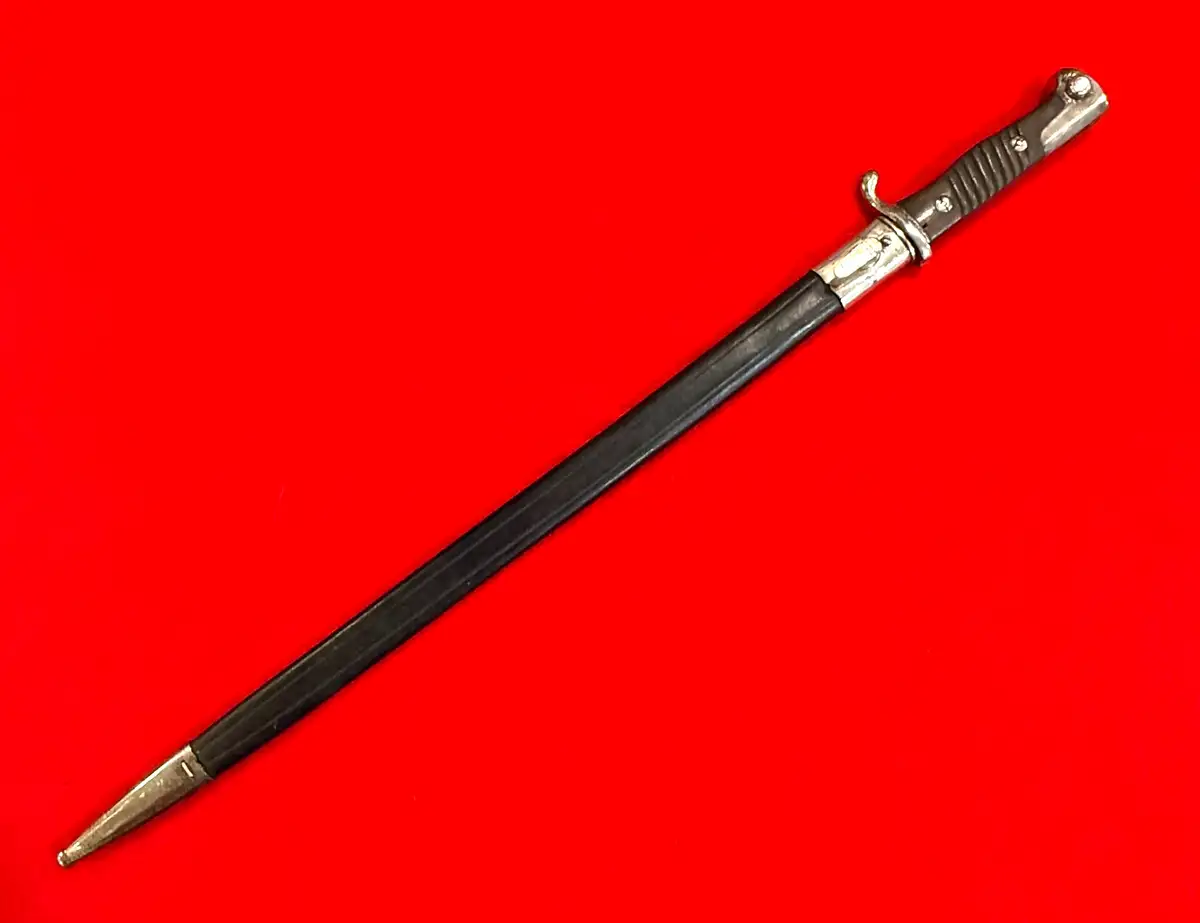 German WWI M1898 Bayonet with Engraved Blade alternate view