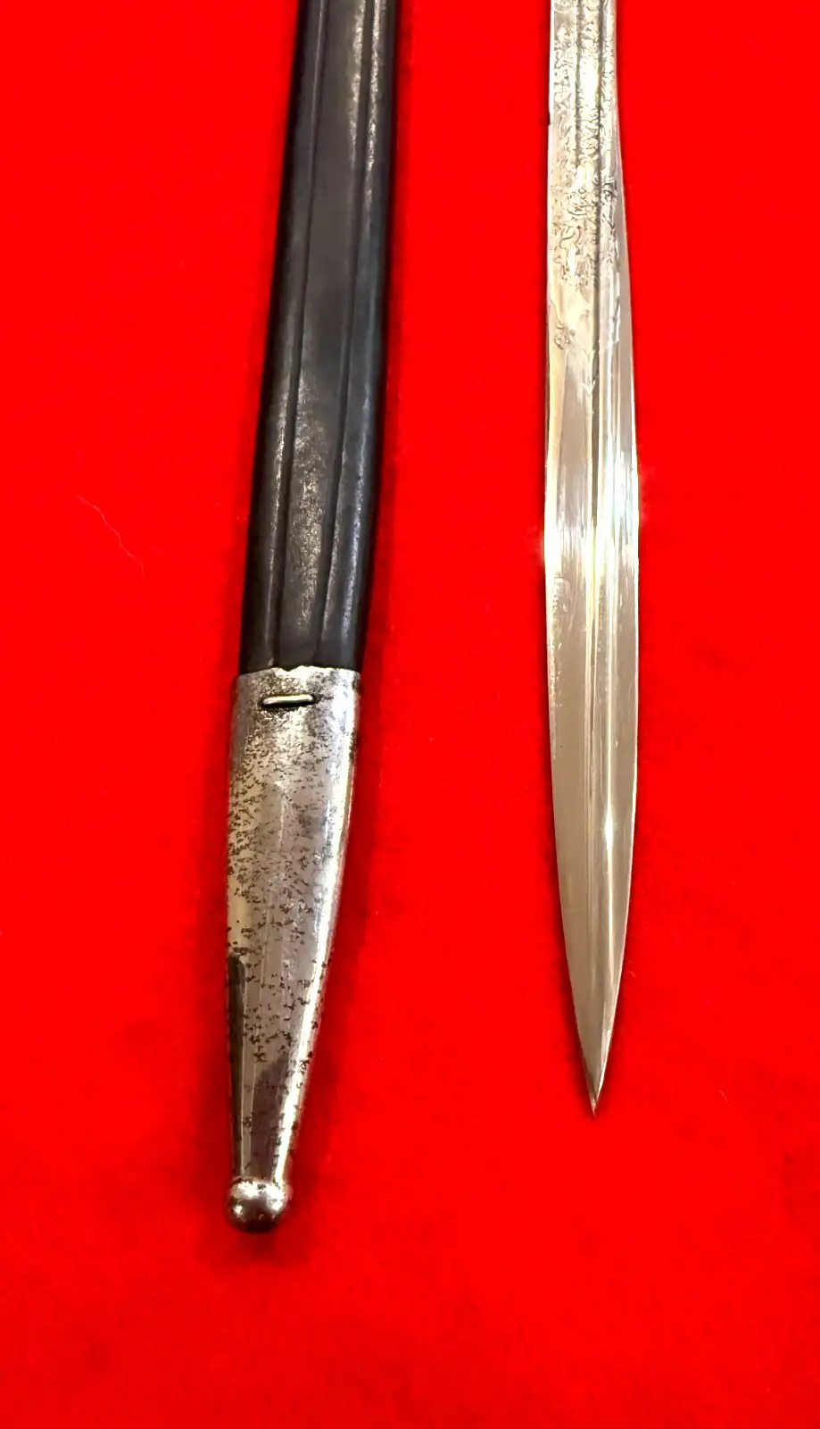 German WWI M1898 Bayonet with Engraved Blade - View 6
