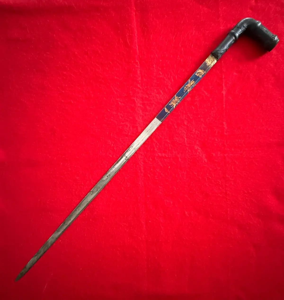German 19th Century Gold Etched Straight Sword - View 3