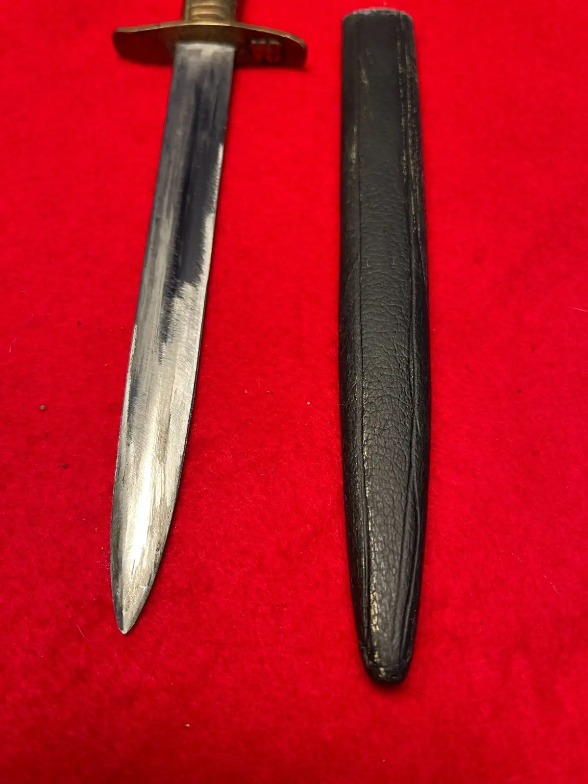 German WWI-WWII Boot Fighting Knife - View 5
