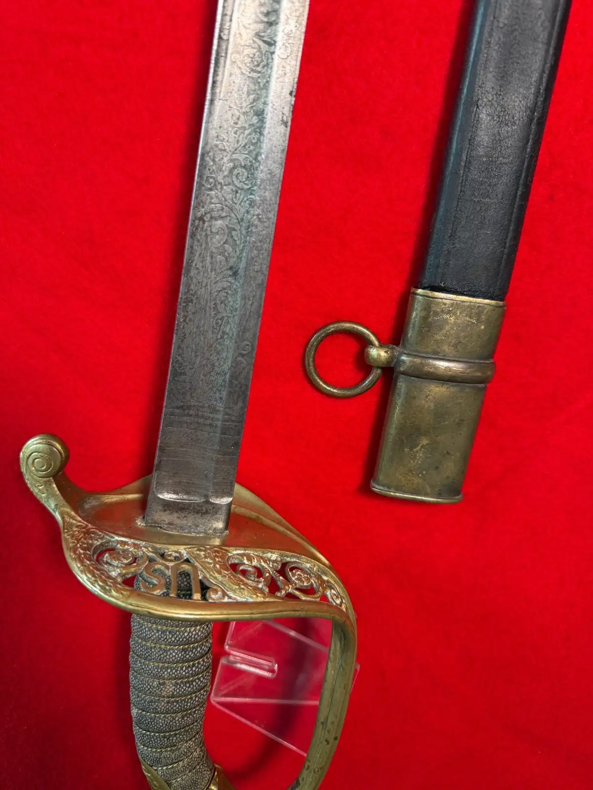 US Civil War M1850 Foot Officer Sword - View 5