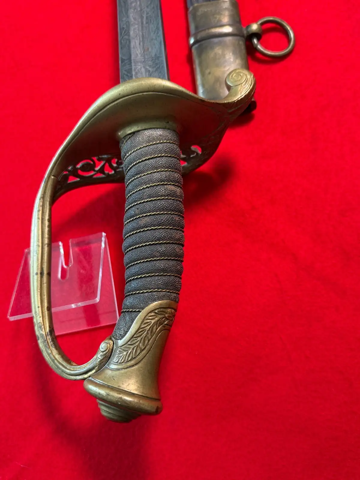 US Civil War M1850 Foot Officer Sword - View 8