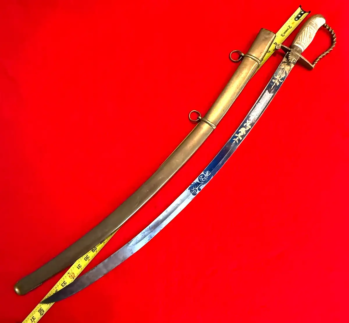 US War of 1812 Mounted Artillery Sword alternate view