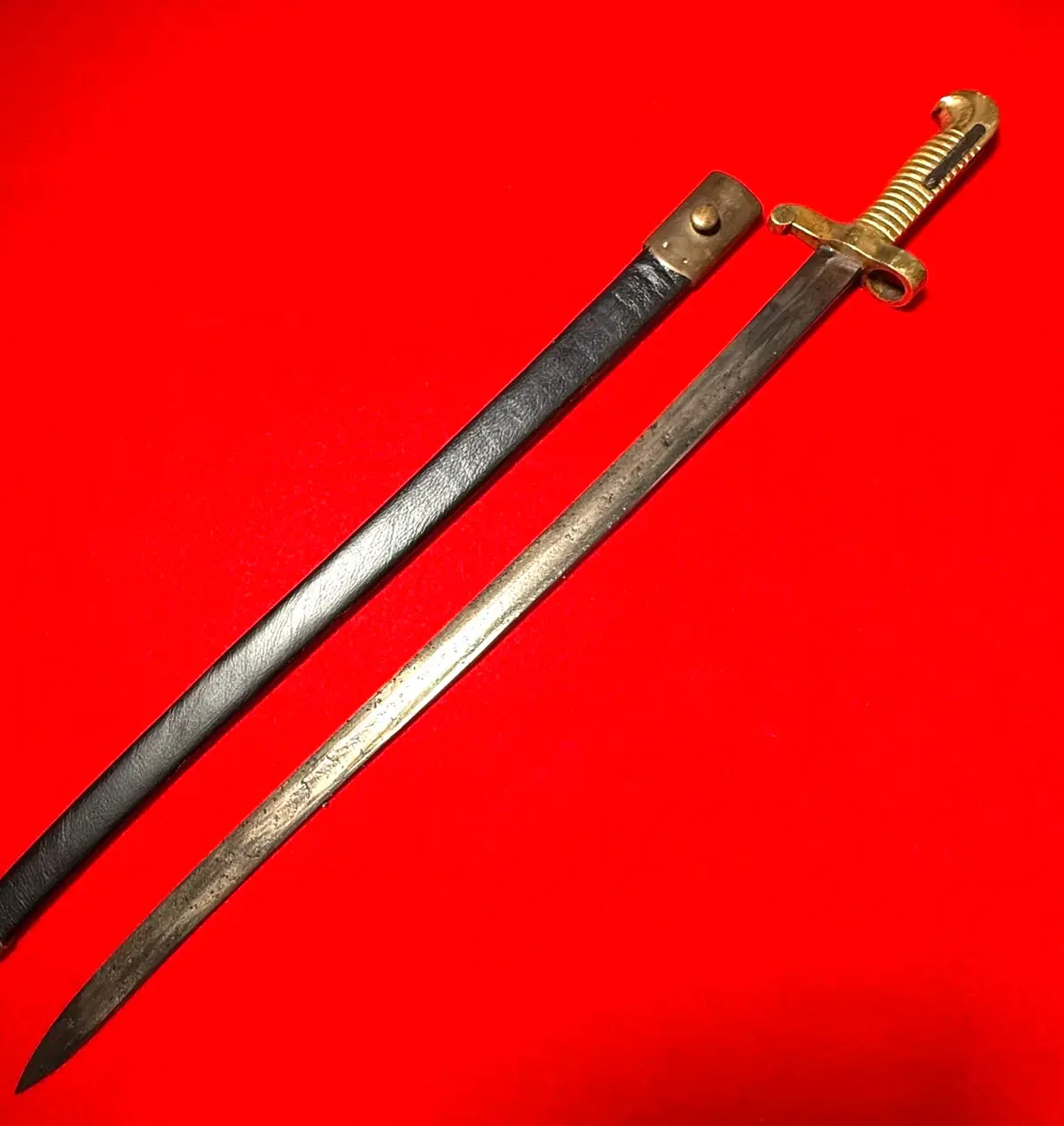 Rare Antique US Civil War Bayonet Short Sword - 1