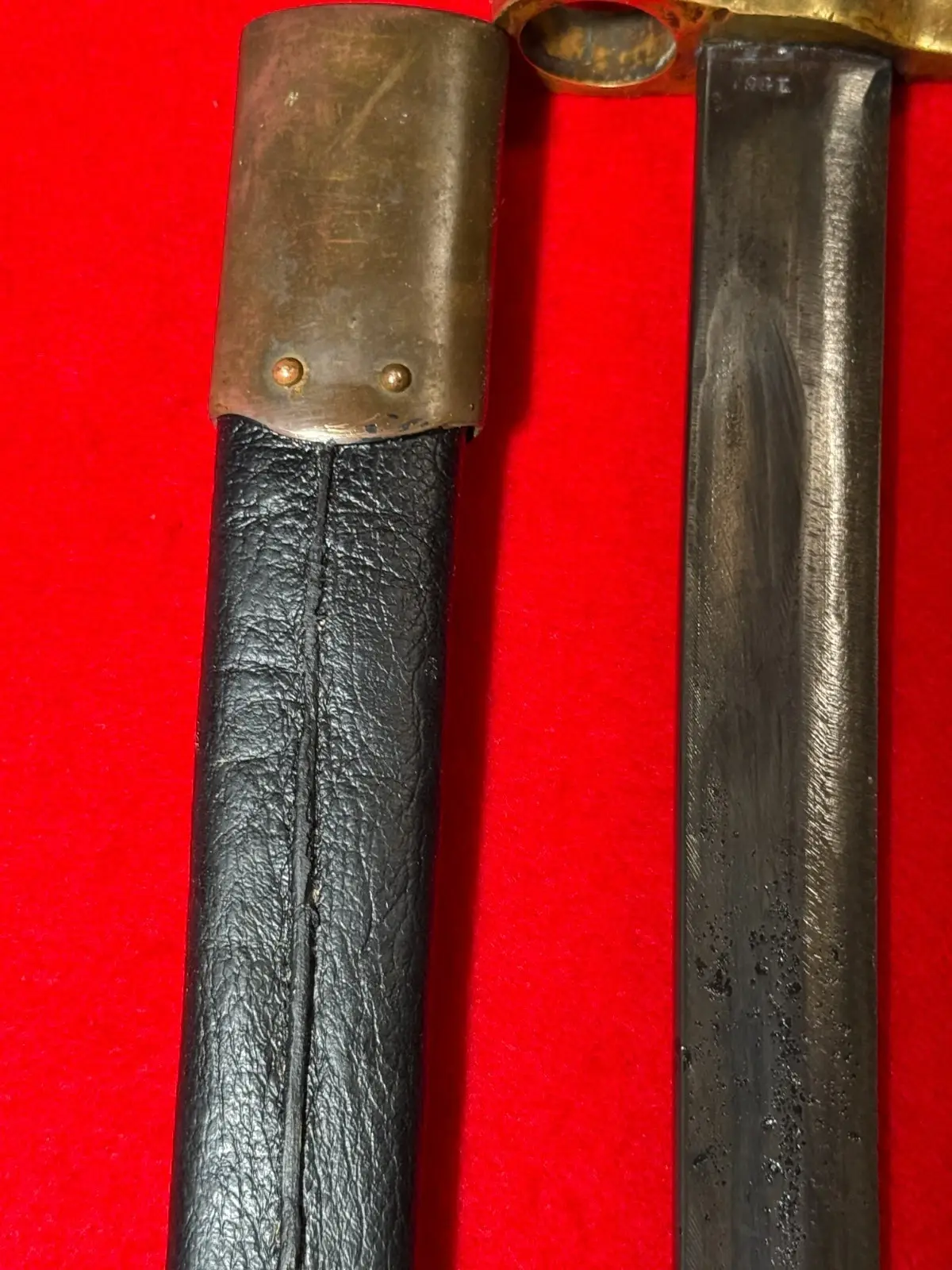 Rare Antique US Civil War Bayonet Short Sword - 6