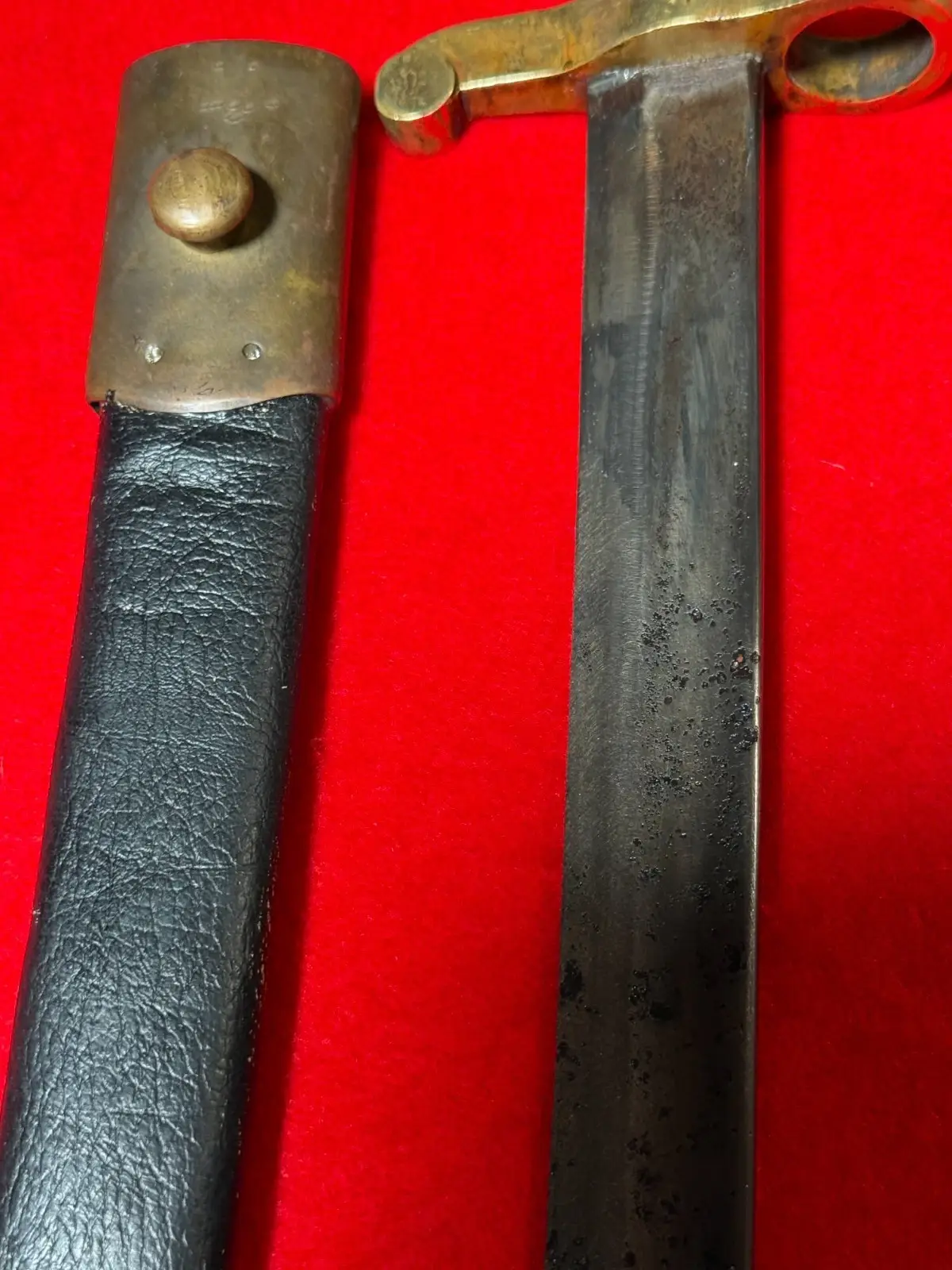 Rare Antique US Civil War Bayonet Short Sword - 7