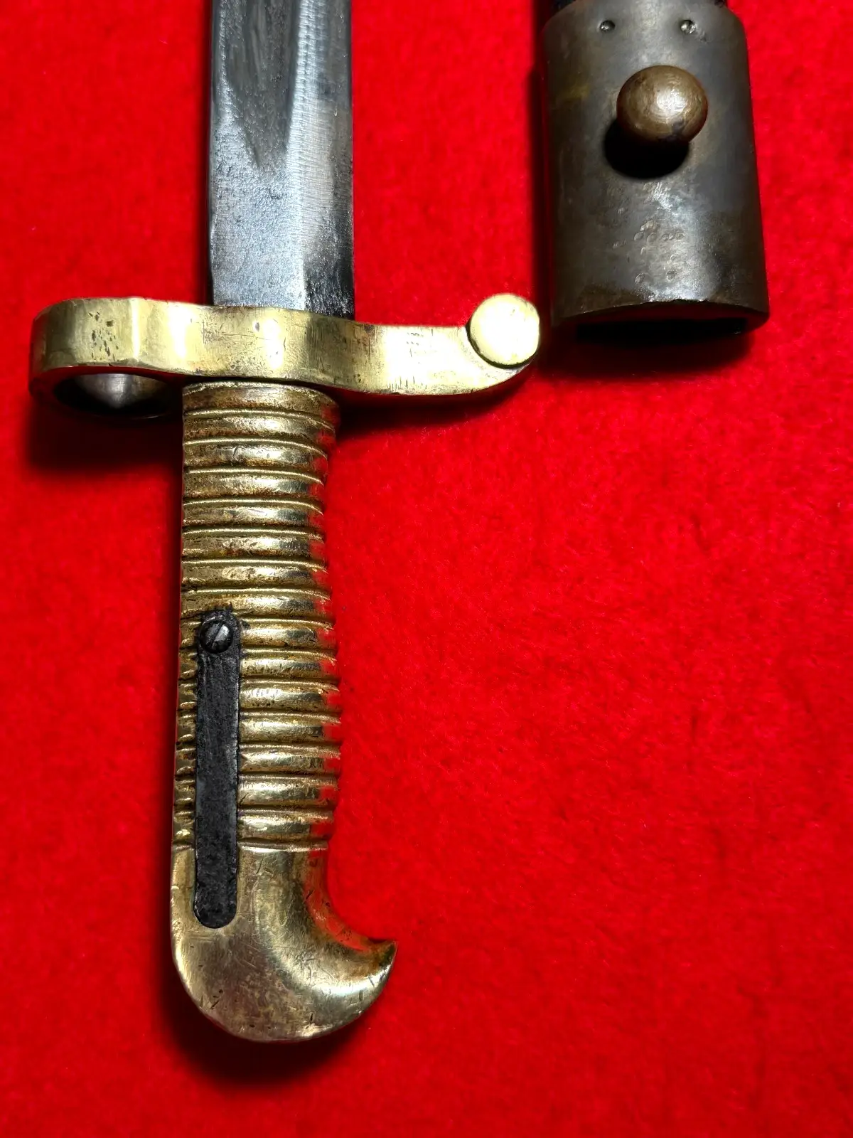 Rare Antique US Civil War Bayonet Short Sword - 8