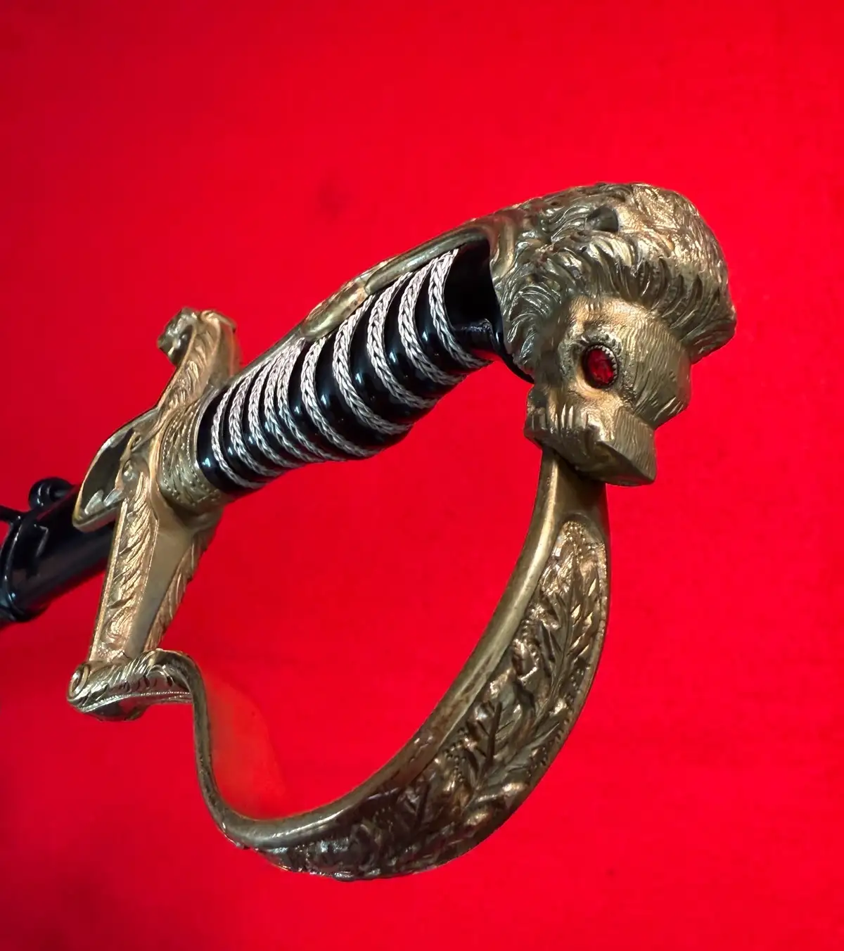 German Imperial Lion Head Sword by Holler - View 17